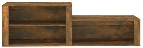 Sapateira 150x35x45 cm derivados de madeira carvalho fumado
