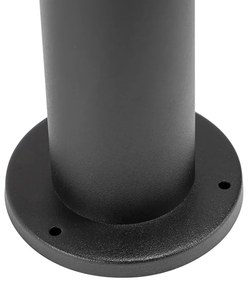 Candeeiro exterior preto 45 cm ajustável IP44 - Solo