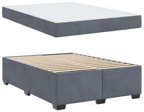 Estrutura de cama com colchão Cinzento escuro 140 x 200 cm