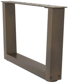 Pés para mesa de centro em formato de V, 2 peças, aço natural, 60x(30-