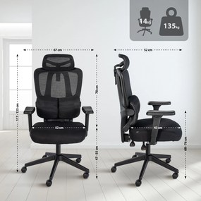 Cadeira de escritório altamont preta