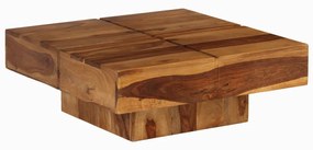 Mesa de centro 80x80x30 cm madeira de acácia maciça