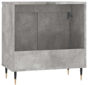 Armário casa de banho 58x33x60 cm deriv. madeira cinza cimento