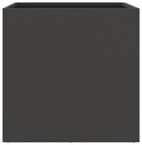 Vasos/floreiras 2 pcs 42x40x39 cm aço preto