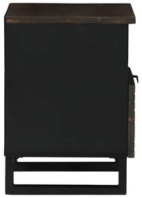 Gabinetes de Cabeceira 2 pcs 40 x 33 x 46 cm Madeira maciça de Manga
