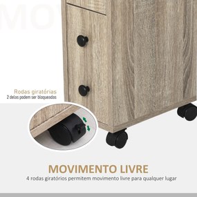 Móvel de Apoio Rest para Casa de Banho - Carvalho - Design Minimalista