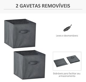 Estante Lelu de 4 Cubos - Design Nórdico
