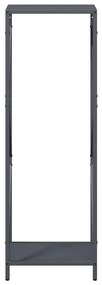 Suporte para lenha 34x25x100 cm aço laminado a frio antracite