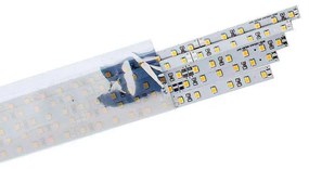 Conjunto de 5 tiras rígidas de LED EPISTAR SMD2835, DC24V, 1m (90Led/m) - IP20, Branco neutro