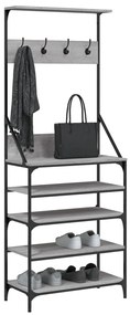 Conjunto de Entrada - Bengaleiro com arrumação calçado 70x34x184 cm ci