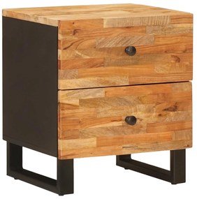 vidaXL Armário de Cabeceira com gaveta Castanho 40 x 33 x 46 cm