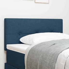 Cabeceira vidaXL Botões Estofada Azul 80 cm Tecido