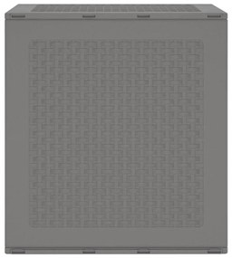 Caixa de Armazenamento para Jardim Cinzento-Claro 55x53x57 cm PP