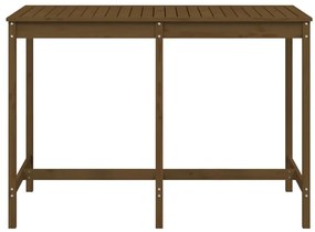 Mesa de jardim 159,5x82,5x110 cm pinho maciço castanho-mel