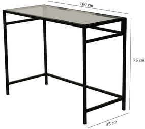 Secretária Network – Preto – 100x75x45 cm