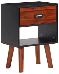 Mesa de cabeceira 40x30x57 cm madeira de acácia maciça