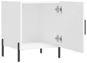 Mesa de cabeceira 2 pcs 40x40x50 cm derivados de madeira branco