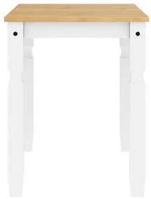 Mesa de jantar Corona 112x60x75 cm madeira pinho maciça branco