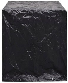 Capas mobiliário jardim 2 pcs mesa ténis 8 ilhós 160x55x182 cm