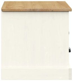 Móvel de TV VIGO 106x40x40 cm madeira de pinho maciça branco