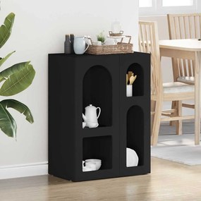 vidaXL Buffet Preto 59 x 35 x 80.5 cm Madeira processada