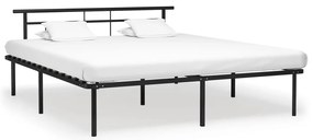 Estrutura de cama 180x200 cm metal preto