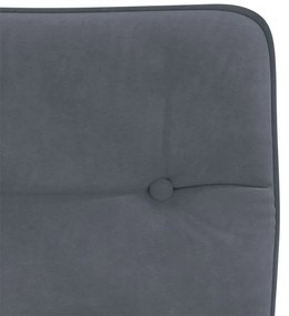 Cadeiras de jantar 2 pcs veludo cinzento-escuro