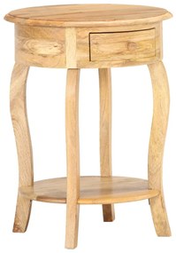 Mesa de apoio 37x37x61 cm madeira de mangueira maciça