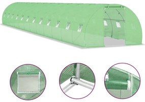 Estufa 54 m² 18x3x2 m