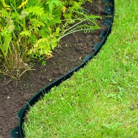 Nature Limitador de bordas para jardim 5 cm x 10 m verde