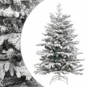 vidaXL Árvore de Natal artificial articulada c/ flocos de neve 240 cm