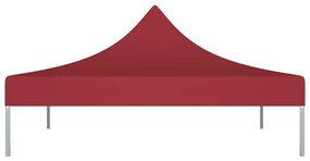 Teto para tenda de festas 3x3 m 270 g/m² bordô