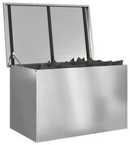 Caixa de Armazenamento Externa Prateado 80 x 50.5 x 50 cm
