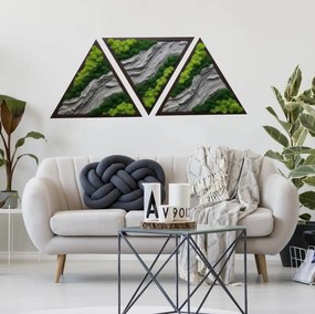 Autocolante Tríptico triangular - Panorama de montanha e relevo rochoso