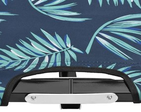 Espreguiçadeira/cama dobrável p/ 2 pessoas aço estampagem folha