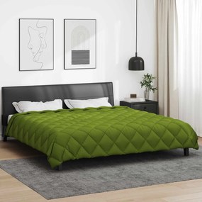 vidaXL Edredom de Inverno Verde 220 x 260 cm Microfibra