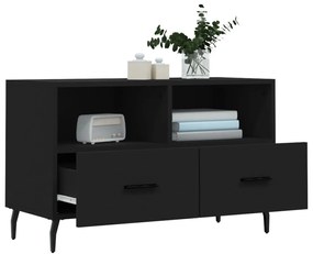 Móvel p/ TV 80x36x50 cm derivados de madeira preto