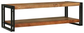 vidaXL Mesa de Café 120x50x38 cm de Madeira Sólida de Acácia