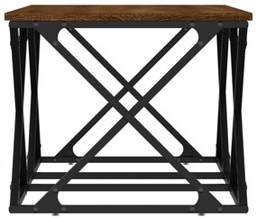Mesa de centro 100x49x40 cm derivados madeira carvalho castanho