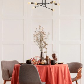 Candeeiro de Teto Fleur – Preto – 66 x 66 cm