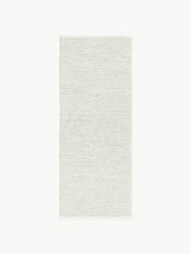 Passadeira artesanal para interior e exterior com padrão de losangos vintage Rika