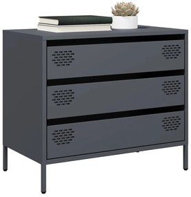 vidaXL Aparador 68x39x58,5 cm aço laminado a frio antracite