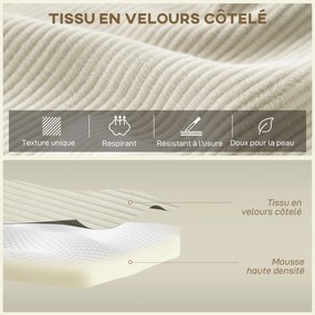 Sofá de canto modular 2 em 1,267 C x 168 L x 85 A cm (forma de L), 192 C x 168 L x 85 A cm (cama), sofá-cama de 3 lugares em veludo canelado, assento