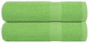 Toalhas banho 2 pcs 100x150 cm 360 gsm 100% algodão verde maça