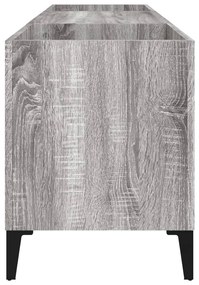 Armário p/ discos 121x38x48cm derivados madeira cinzento sonoma