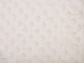 Manta branca creme 150 x 200 cm SAMUR Beliani
