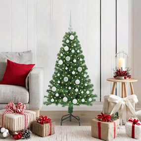 vidaXL Árvore de Natal Artificial Verde 120 cm PVC, Aço e Plástico