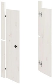 Portas cozinha p/ exterior 2 pcs 50x9x82 cm pinho maciço branco