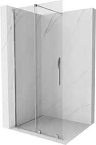 Mexen Velar parede de chuveiro deslizante Walk-in 70 x 200 cm, transparente 8 mm, cromado - 871-070-000-03-01