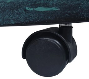Suportes com rodas para plantas 6 pcs 38 cm plástico verde